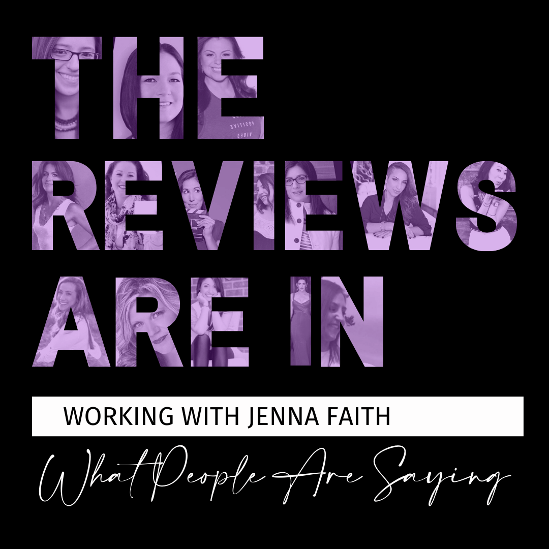 The Reviews Are In. Hear what people are saying about Jenna Faith